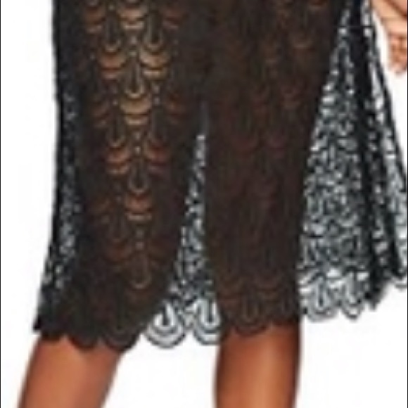 Coastal Blue black crotchet swimsuit cover up NWT - Picture 2 of 4